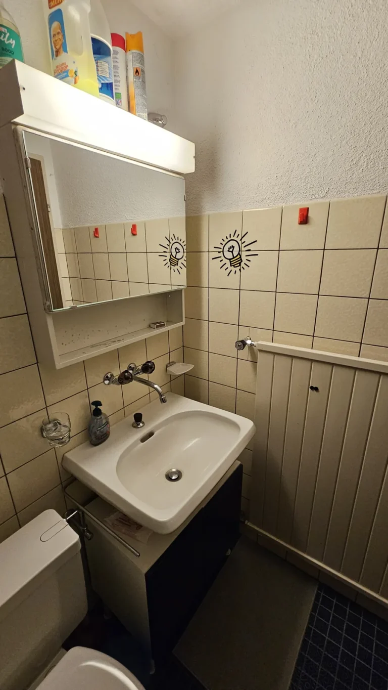 Łazienka w apartamencie, Szwajcaria — remont łazienki